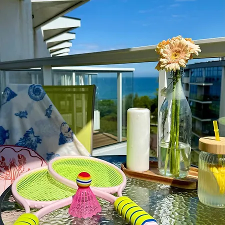 Apartament Al-dom Seaside Z Bocznym Widokiem Na Morze I Miejscem W Hali Garażowej *